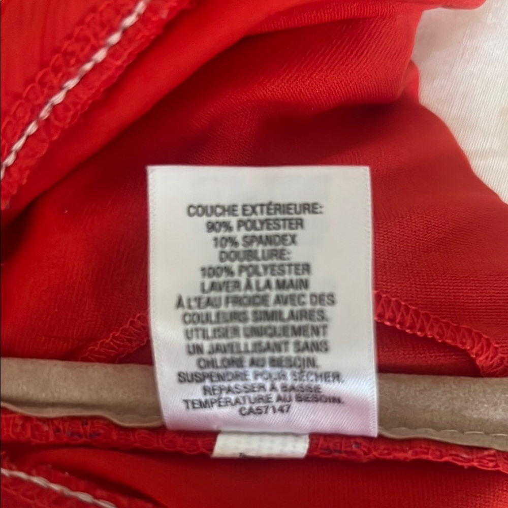 Mossimo Orange Size Large Strapless, Ruffle Swim Top - Picture 4 of 4